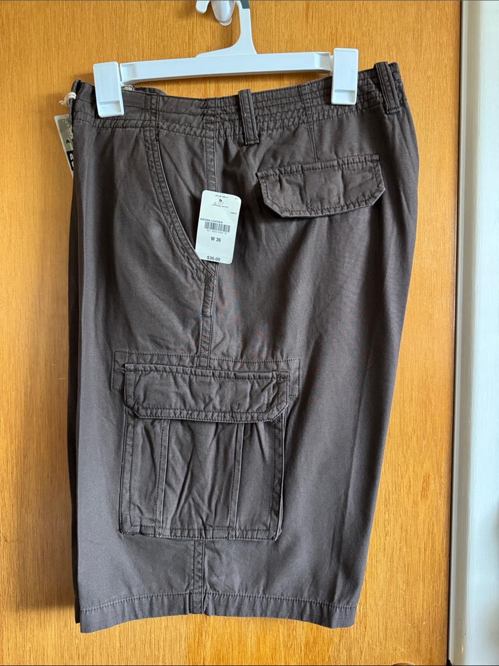 jcpenney Men's Dark Brown Cargo Shorts with Utility Pockets